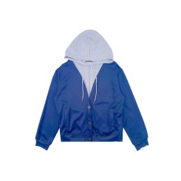 Order Women's Fake Two-piece Sweater Jacket Customized Short Splicing Jacket Outerwear Center SKZ007 Order Women's Fake Two-piece Sweater Jacket Customized Short Splicing Jacket Outerwear Center SKZ007